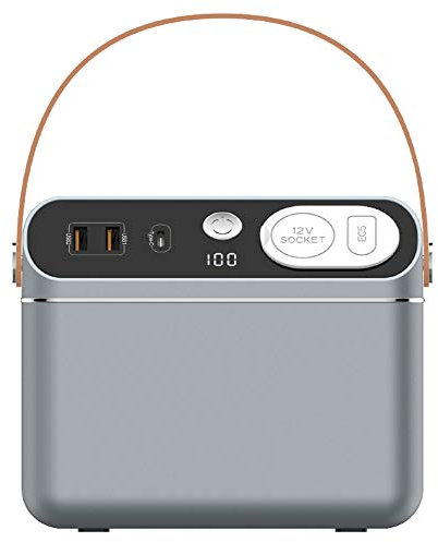ZXCVBNAS 60000mAh generador portátil Recargable de Litio Paquete Generador batería, 12V del Coche, Salida USB Fuera de la Red de alimentación Emergencia CPAP Camping Copia Seguridad