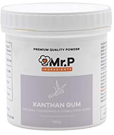 Mr.P Ingredients Goma Xantana 100 g en Polvo Ideal Para Preparar Sopas Salsas Mayonesa Pasteles sin Gluten Helados Espesante Emulsionante Estabilizador Vegano Vegetariano Halal Kosher No-OGM