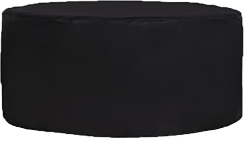QIAOH GartenmöBel Abdeckung Winterfest Rund 112x42cm, Rund SchutzhüLle FüR Gartentisch, Abdeckhaube SchutzhüLle Abdeckplane FüR GartenmöBel,420d Oxford Gewebe Uv-BestäNdiges (B 112x42cm)