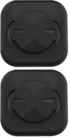The Lord of the Tools 2pcs Support de Téléphone Portable Compatible avec Garmin Edge Support d'ordinateur de Vélo Anti-dérapant Adaptateur de Support de Téléphone Adhésif 40x40mm en Plastique Noir