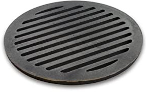 Grillrostprofi - Feuerrost Kohlerost Ascherost Kaminrost, rund Durchmesser 26 cm - das Original aus massivem Gusseisen von Ihrem Grillrostprofi.
