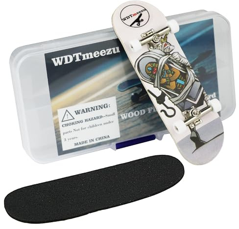 WDTMEEZU Wood Finger Skateboard Professional Fingerboards Wheels with Bearings Mini Fingerboard Finger Toy for Adults and Kids-30mm Pharaoh