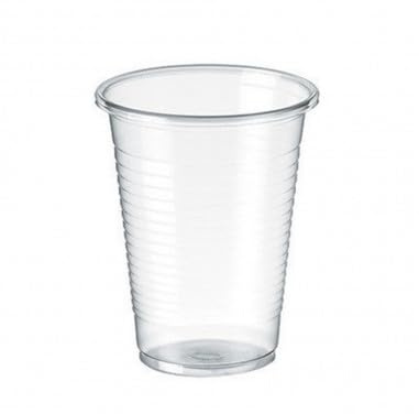 TELEVASO - 3000 uds - Vasos de color transparente, de polipropileno (PP) - Capacidad de 220 ml - reciclables - Ideal para bebidas frías como agua, refresco, zumos, té helado