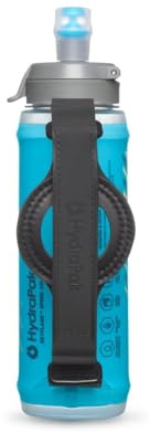 HydraPak SkyFlask 350mL (Bleu Malibu) - Flasque souple pliable pour la course à pied - (500 mL) - dragonne réglable, bouchon anti-éclaboussures