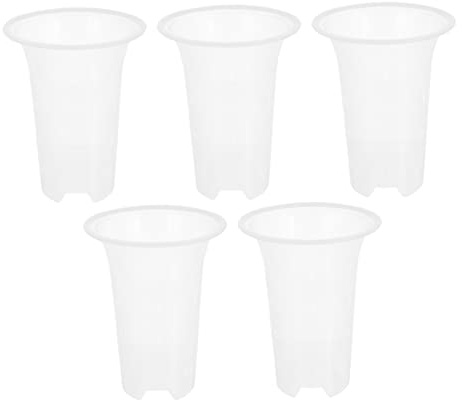 VANZACK 5 Pièces Pot D'orchidée Planteur D'orchidées Pot De Fleur Extérieur Vase en Métal Pot Respirant Orchidée Décor De Bureau Pépinière De Pots De Fleurs Bassin Spécial Ménage Plastique