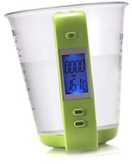 Cabilock herramienta de medición de peso taza medidora lcd jarra de vidrio vasos medidores de liquidos taza medidora con pantalla lcd taza medidora digital perder peso alimento