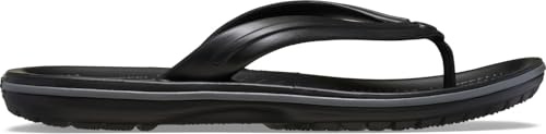 Crocs Unisexe Adulte Crocband Flip Tongs, Black/Slate Grey, 48/49 EU