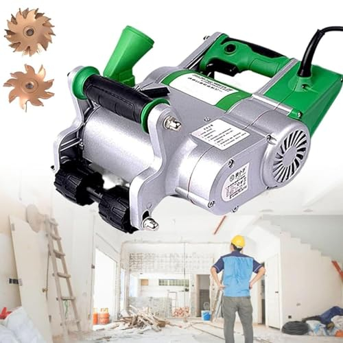 Cashwise Elektrische Wandschlitzmaschine, 1100 W, handgeführte Nutschneidemaschine, 20–30 mm einstellbare Nuttiefe, aufhängbares Design, staubfreie Wandschlitzmaschine mit Tragebox,25+35mm