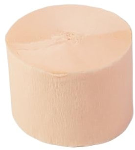 Krepppapier 3 Stück 25 m Krepppapierrollen for Selbermachen, Bunte Quasten, Luftschlangen, Party-Hängehintergrund, Dekoration, Hochzeit, Geburtstag, Lieferungen(Nude)