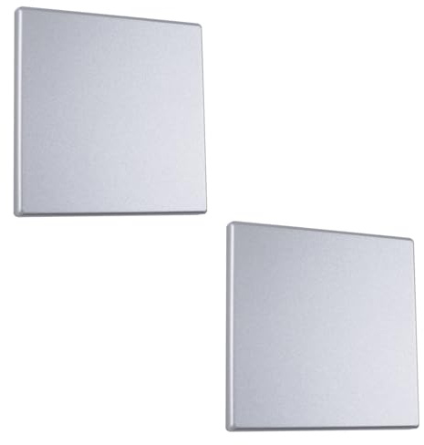 UFURMATE Blanko-Abdeckung Wandplatte, 2STK 8,6 cm x 8,6 cm Kunststoff Schraubenlose Blanko-Wandplatte Ein-Gang Blanko-Geräte-Auslassabdeckung Elektrische Abdeckungen für Unbenutzte Steckdosen oder