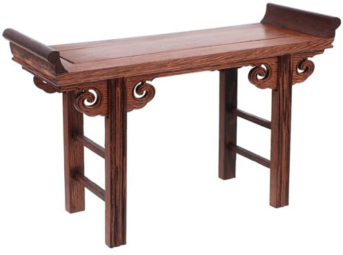 PRETYZOOM Mesa De Altar De Base De Madera para Bonsái Soporte Rectangular De Madera Clara Estante De Buda para Decoración De Granja Mesa De Exhibición