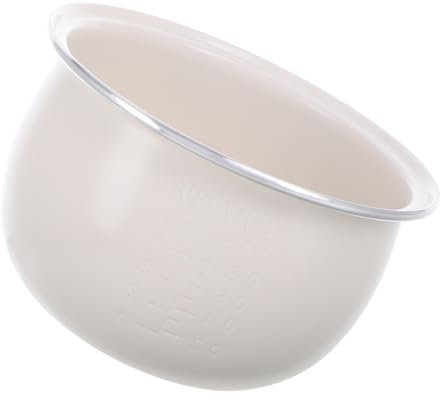 ABOOFAN Cuve Intérieure en Céramique Émaillée 2l Multifonction pour Cuiseur à Riz Électrique, Récipient Hémisphérique, Cuisson Saine pour Famille, Remplacement Pot à Soupe Et Yaourtière