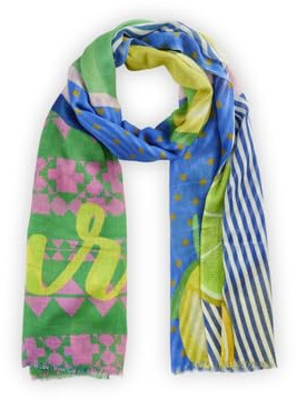 CODELLO Tuch Spritz-Print/MIX SOUR in softweicher Baumwoll-Modal-Mischung (MIX SOUR)