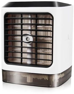 Humidificador Portátil Mini Acondicionador de Aire, Función Tres en de Refrigeración, Humidificación y Purificación de Aire, una Zona de Enfriamiento Personal con (Unisex 、