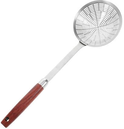 EXHUMKY Cucchiaio Filtrante Acciaio Inossidabile Schiumarola Per Friggere e Fonduta Utensile Multiuso Resistente Per Cucina Con Rete Spessa e Durevole