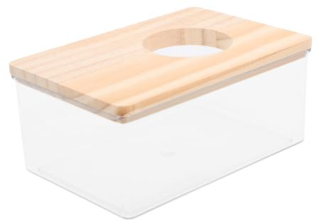 CORHAD Hamster Sandbad Box aus Acryl Transparente Mehrzweck duschwanne für Kleine Nager Sandbad und Toilette Praktisches Zubehör für Hamster Rennmäuse und Chinchillas