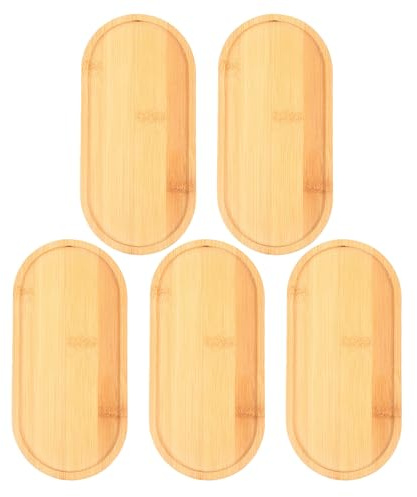 FUTUREORYY 5 Pezzi Vassoio Bonsai Pot sottovaso per Piante Vassoio per vasi per Piante sottovaso per Bonsai Piastra di piattiere a pianta sottovasi Khaki