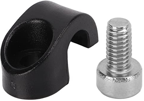petjoyful Bike Brake Cable Clip U Clamps Shifting Pipe C Clip Buckle Plastic for Mountain Road Bike Black