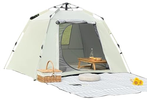 Iouyjiu Familienzelt für Camping, 2–3 Personen, wasserdicht, UV-Schutz, sofort geöffnetes Campingzelt, für Picknick, Wandern, Angeln, Rucksackreisen, Erwachsene, Teenager, Paare, Freunde