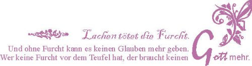 INDIGOS 4051719323924 Wandtattoo, Vinyl, flieder, 60 x 10 x 10 cm