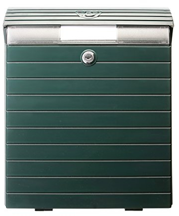 TATAY Cassetta Postale da Esterno, di Grandi Dimensioni, di Colore Verde, Molto Resistente, a Tenuta stagna e Adatta per giornali e riviste.