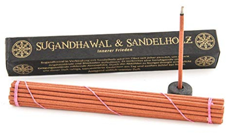 Berk Räucherstäbchen - Tibetan Line - Sugandhawal & Sandelholz (27 Stäbchen, 1 Set, 45g)