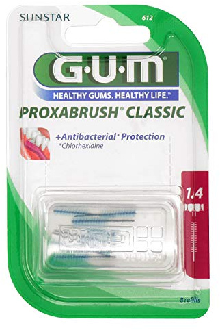 GUM Proxabrush Classic 8 Stück Kerze 1,4mm ISO 4, 3er Vorteilspack (3x 8 Stück)