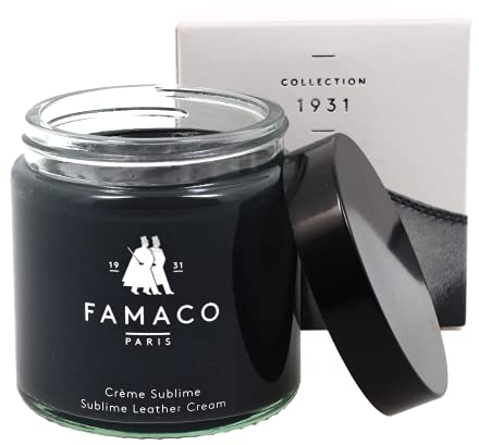 Famaco Collection 1931 - Creme Sublime - Hochwertige Schuhcreme aus Frankreich 100 ml (Anthrazit)