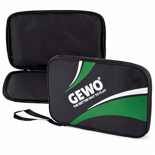 GEWO Einzelhülle Master - Robuste Tischtennisschläger-Hülle für einen Schläger - Nylon Tischtennis-Tasche mit gepolstertem Schlägerfach - Rundum-Schlägerschutz mit Trageschlaufe, 32cm