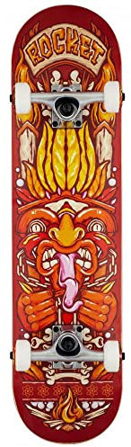 ROCKET Chief Pile-up Longboard, Erwachsene, Unisex, Rot (Rot), 7,75