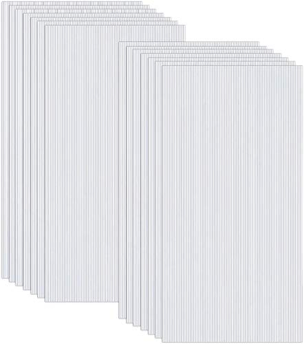 UISEBRT 14 lastre alveolari in policarbonato resistente ai raggi UV, per serre da giardino, piastra doppia, 605 x 1210 x 4 mm, trasparente