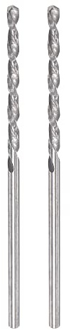sourcing map Solid Carbide Twist Drill Bits 1.8mm, Metric Left Hand Spiral Flutes Straight Shank Tungsten Steel Drilling Tool for Stainless Steel Alloy Metal, 2pcs