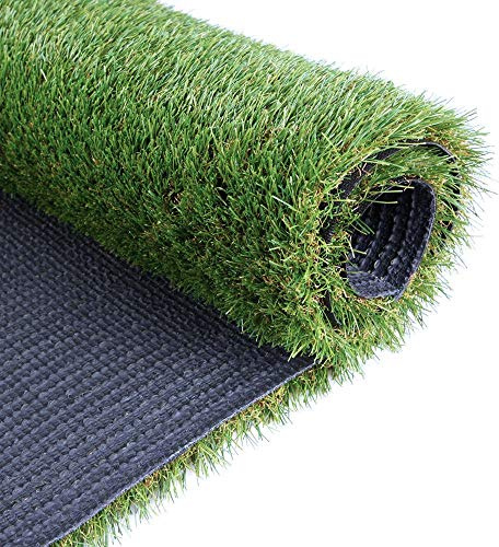 Petgrow Synthetic Artificial Grass Turf Lawn 15 x 30ft, 1.38 Outdoor/Indoor Fake Grass Rug Astroturf for Dogs,Faux Grass Rug with Drainage Holes/Custom Size Provided