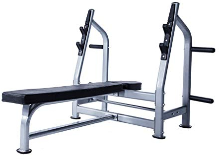 YYDS Workout Squat Rack Stands,453,6 kg Maximale BelastungAdjustable Squat Barbell Bar Power Stand Weight Bench Weight Lifting Bed Free-Press Bench Home Gym Equipment Equipment (Farbe: Silber)