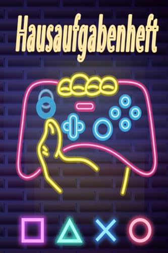 Hausaufgabenheft 2023-2024: Gamer Hausaufgabenplaner, Schulplaner schüler, Schülerkalender, Jungen und Teenager | mit 2x Stundenplan