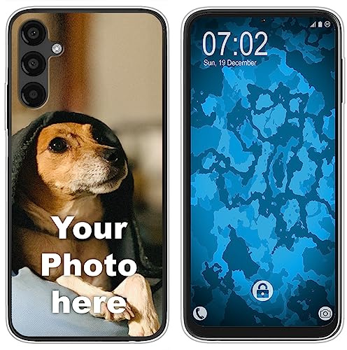 PhoneNatic personalisierte Handyhülle für Samsung Galaxy A54 Custom Case transparent zum selbst gestalten mit eigenem Foto Bild Text individuell