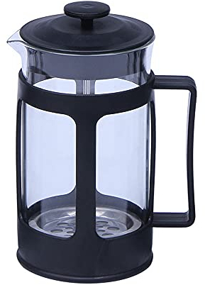 Cafetière à Piston en Verre résistant à la Chaleur Filtres isolés à Double paroi Cafetière à Piston à Piston Facile à Nettoyer et à Utiliser (Couleur : Noir, Taille : 800 ML) (Noir 350 ML)