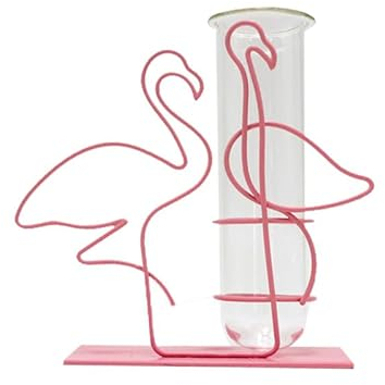 Metall Eisen Glas Reagenzglas Vase Blumenständer Ornamente Blumenarrangement
