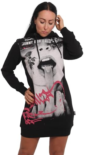 Yakuza Dam No Victim Hoodie klänning, svart, L