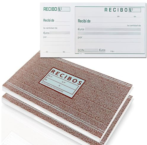 100 Sheets Payment Receipt Book. Purchase Receipt Pad with Die Cut Back. Delivery Receipt Vouchers for Rent or Collections. Notebook Paper Notebook with Matrix Copy (2)