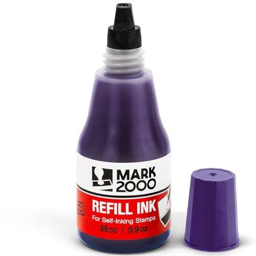 Mark 2000 Self-Inking Refill Ink - Purple - 25cc (0.9oz)