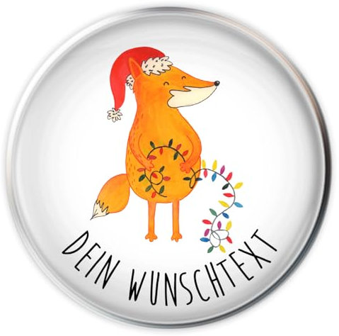 Mr. & Mrs. Panda Waschbecken Abfluss Fuchs Weihnachten - Personalisierte Geschenke, Selbst Gestalten, Geschenk, Füchse, Wunschtext, Stöpsel, Nikolaus, Winter, Stopfen, Personalisierung, Weihnachtsmann