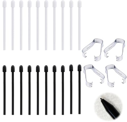 Ersatzspitzen Stylus Pen für Remarkable 2,Ersatzstiftspitzen für Remarkable Marker Stylus,Remarkable2, Boox Note, Max lumi2 Stylus Feder Zubehör mit Entfernungswerkzeug (20 Stück)