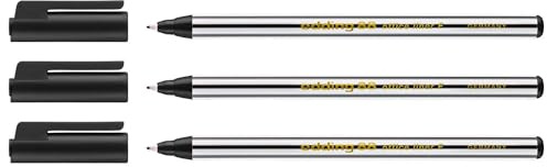 EDDING Set of 3 Felt-Tip Pens Fine 88 Black 0.6 mm