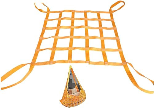 SSDDLZEQ Flaches Cargo-Sling-Netz, Polyester-Sling-Aufhängungsnetz, Cargo-Sling-Netz for den BAU von Slings (Size : 3 X 3M/Mesh 15cm/Load 2.5t)