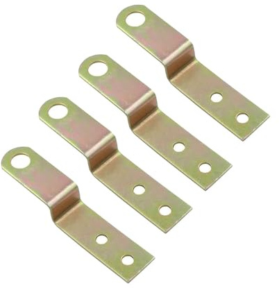 4 Stück Z-Form Bilderrahmen Klammer, Z Möbelhalterung Befestigung Winkel Halterung Eckmontage Regalhalterung Klammer Zubehör (10mm)