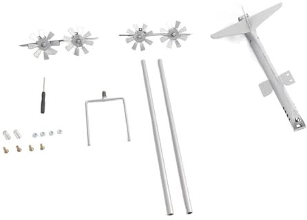 Moulin à vent d'avion, moulin à vent pour cour et jardin, avion en métal, sculpture cinétique facile à assembler, girouette, moulin à vent pour cour, jardin, décoration décorative