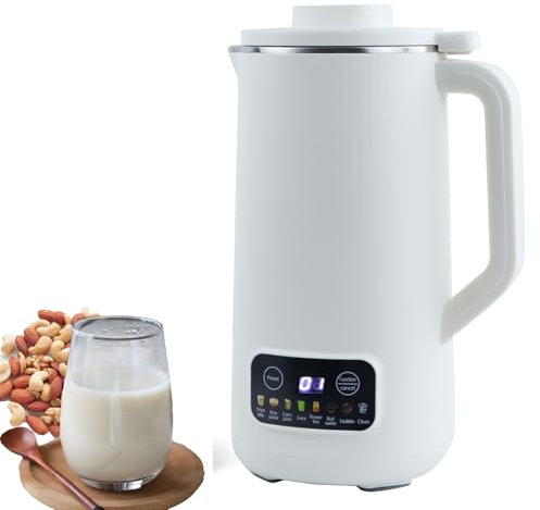 Nut Milk Maker, Automatic Almond Milk Machine for Homemade Plant-Based Milk, Oat, Soy, Yogurt and Dairy Free Beverages, 20 OZ Soy Milk Maker with Delay Setting and Self Cleaning