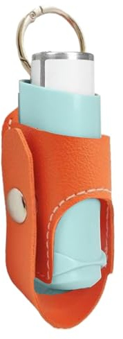 per inalatore, portatile, in pelle PU, per campeggio, viaggi, viaggi d'affari, casa, scuola, Orange1., Refer to description, Unisex