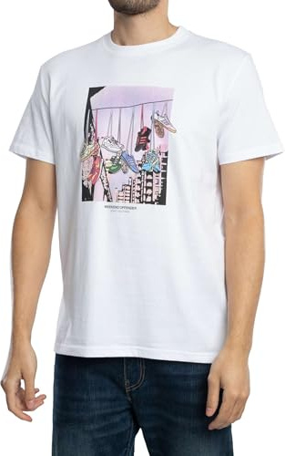 Weekend Offender Herren Turf Wars Grafik T-Shirt, White, L